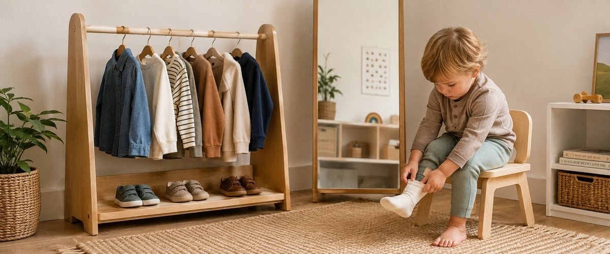 How to Teach Toddler Self Dressing at Home - Domus formosa