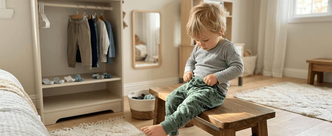 How to Teach Toddler Self Dressing Skills - Domus formosa