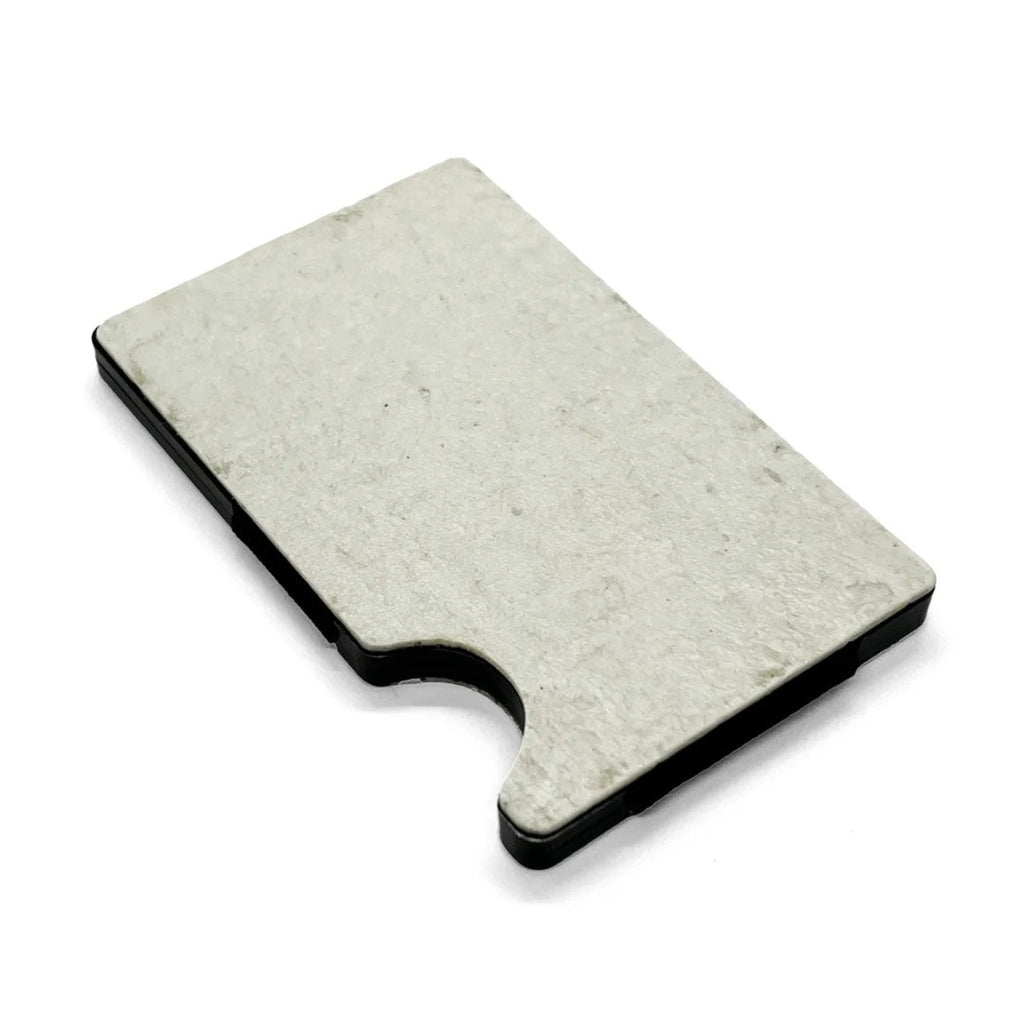 Rectangular grey composite brake pad with chamfered edge for bicycle disc brakes