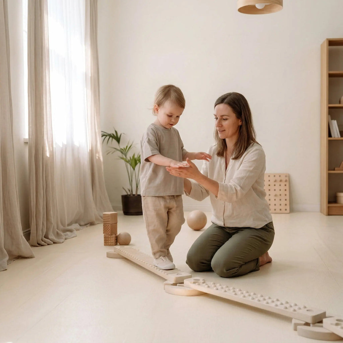Adjustable Montessori Balance Beam Set - Domus formosa