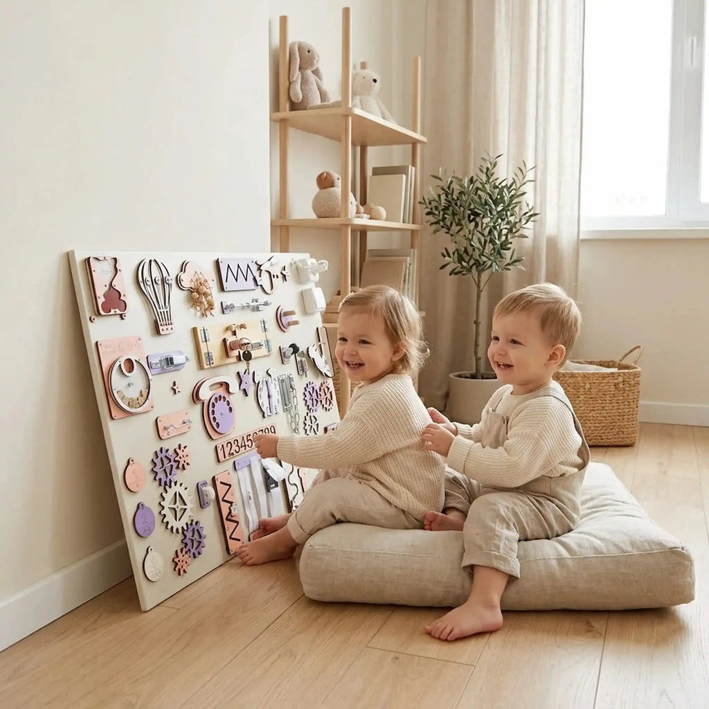 Extra-Large Montessori Busy Board – 60×80 cm - Domus formosa