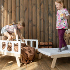 Montessori Growing Bed for Kids – Adjustable Wooden Toddler Bed That Expands with Your Child - Domus formosa