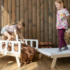 Montessori Growing Bed for Kids - Adjustable Wooden Toddler Bed That Expands with Your Child - Domus formosa