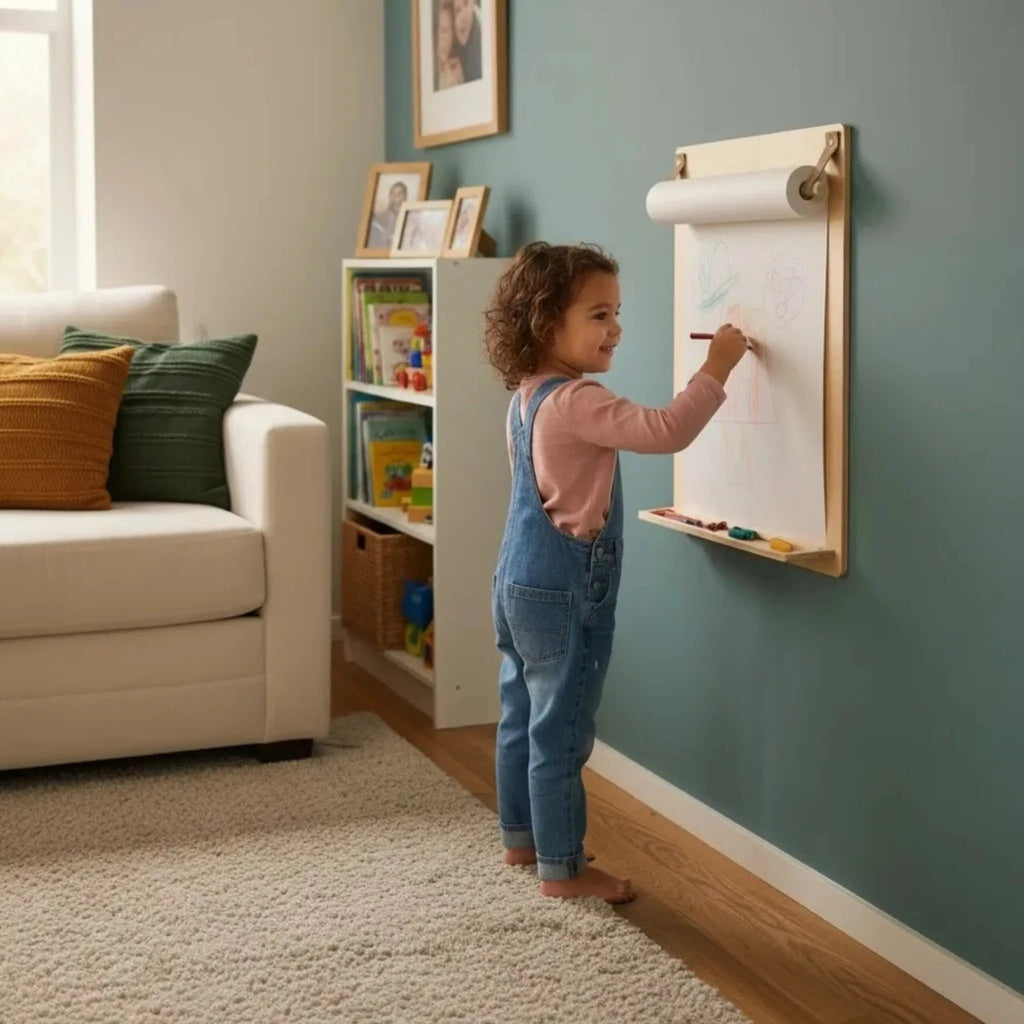 Montessori Wall Drawing Board for Children - Domus formosa