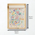 Montessori Wall Drawing Board for Children - Domus formosa