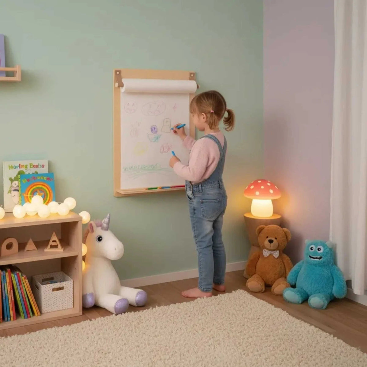 Montessori Wall Drawing Board for Children - Domus formosa