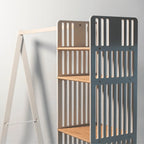 Montessori Wooden Clothing Rack for Kids - Eco-Friendly Toddler-Height Wardrobe Organiser - Domus formosa