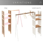 Montessori Wooden Clothing Rack for Kids - Eco-Friendly Toddler-Height Wardrobe Organiser - Domus formosa
