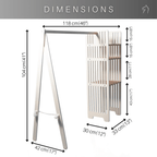 Montessori Wooden Clothing Rack for Kids - Eco‑Friendly Toddler‑Height Wardrobe Organiser - Domus formosa