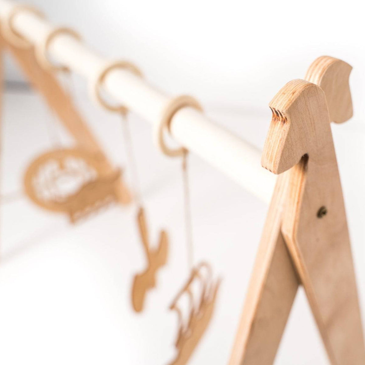 Montessori‑Inspired Wooden Baby Gym | Eco‑Friendly Activity Play Gym with Hanging Toys - Domus formosa
