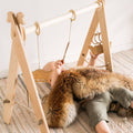 Montessori‑Inspired Wooden Baby Gym | Eco‑Friendly Activity Play Gym with Hanging Toys - Domus formosa