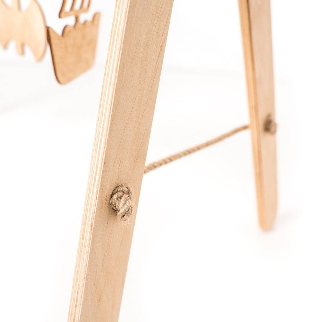 Montessori‑Inspired Wooden Baby Gym | Eco‑Friendly Activity Play Gym with Hanging Toys - Domus formosa