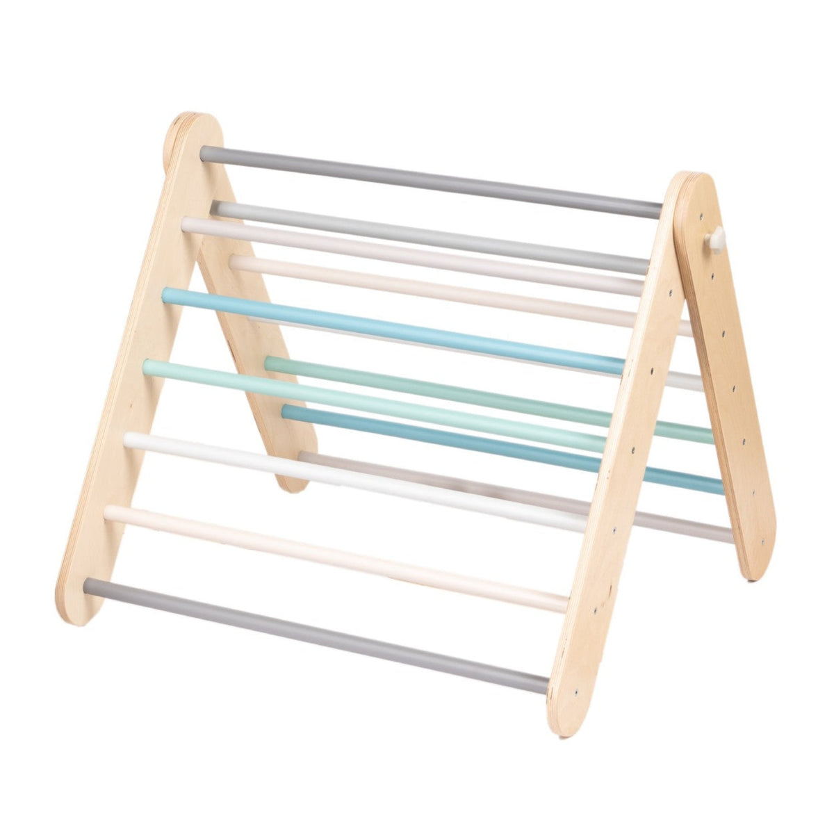 Pikler Triangle & Swedish Wall 2-in-1 - Natural Birch Climbing Frame - Domus formosa