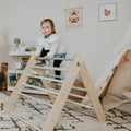 Pikler Triangle & Swedish Wall 2-in-1 - Natural Birch Climbing Frame - Domus formosa