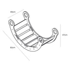 Snug Rocker – 4-in-1 Montessori Rocker, Ladder & Tunnel for Kids - Domus formosa