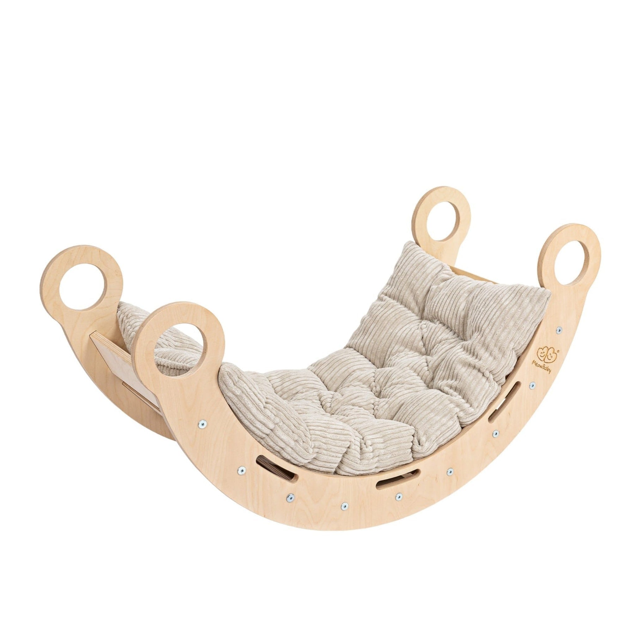Snug Rocker – 4-in-1 Montessori Rocker, Ladder & Tunnel for Kids - Domus formosa