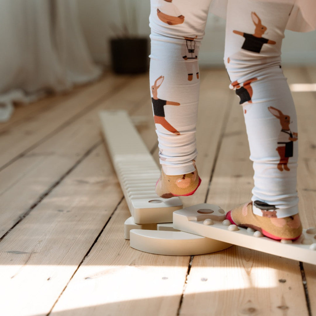 TipiToo® Small Balance Beam 3 Piece Set - White Rope
