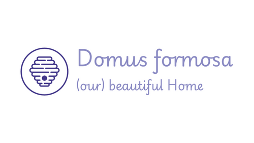 Domus formosa logo with a circular design element on a white background